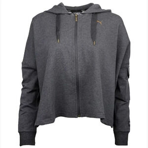 Puma Fusion Crop Full-Zip Bag Wing Hoodie Size XS